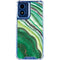 Kiwi Watercolor Geode Moto G 5G (2024) Clear Case